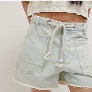 We the Free Moxie Barrel Rope-Tie Women's Shorts Free People